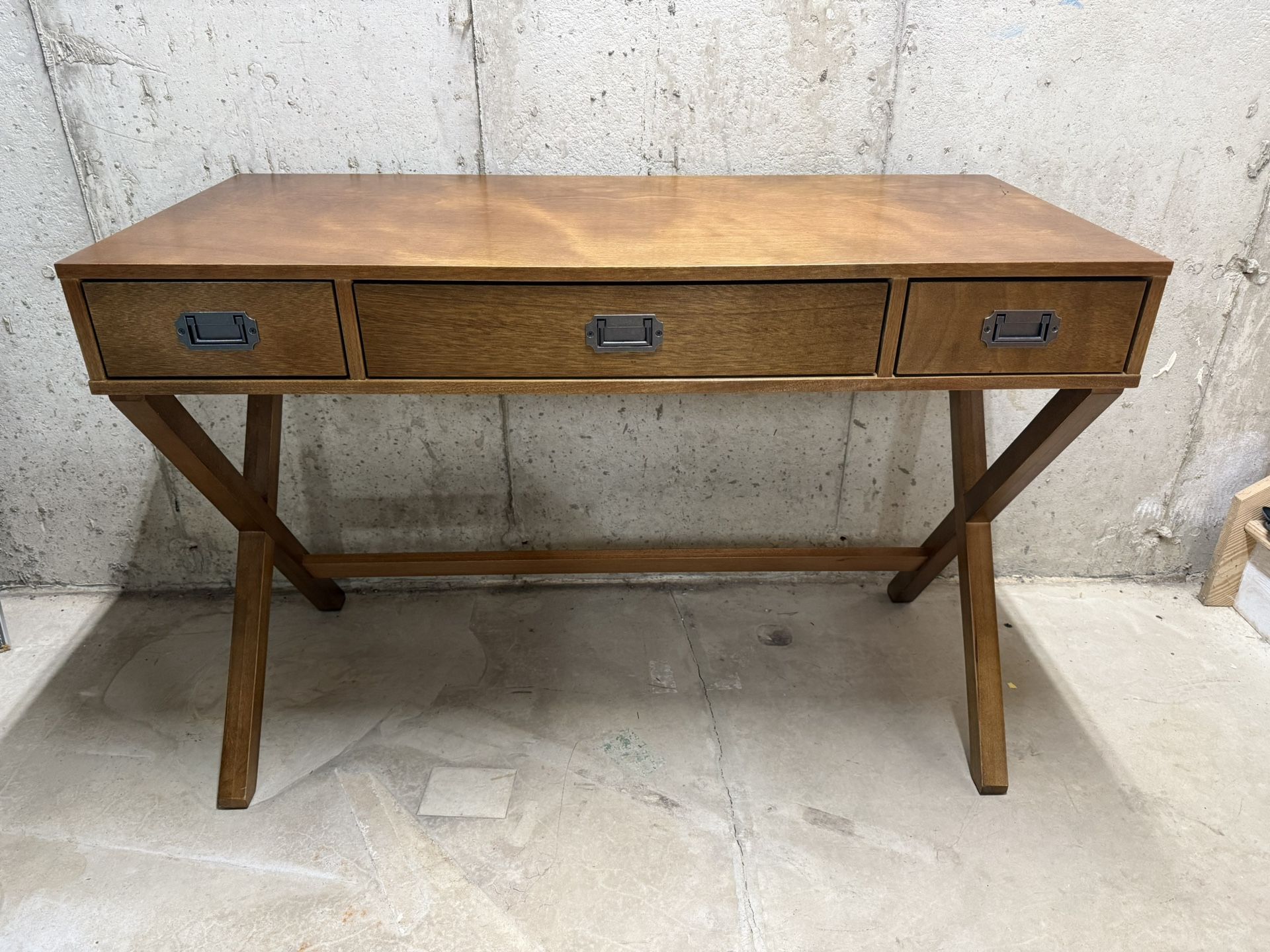 Campaign Writing Desk With Drawers