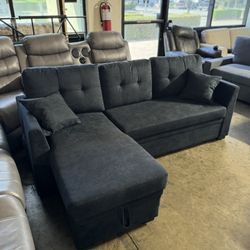 ‼️ Free Local Drop Off Sectional Couch 🛋️ Brand New In Box 📦 Has USB Port ❇️ Pull Out Bed ❇️ Sofa Bed ❇️ Storage Underneath ❇️ Side Pocket Brand 🆕 