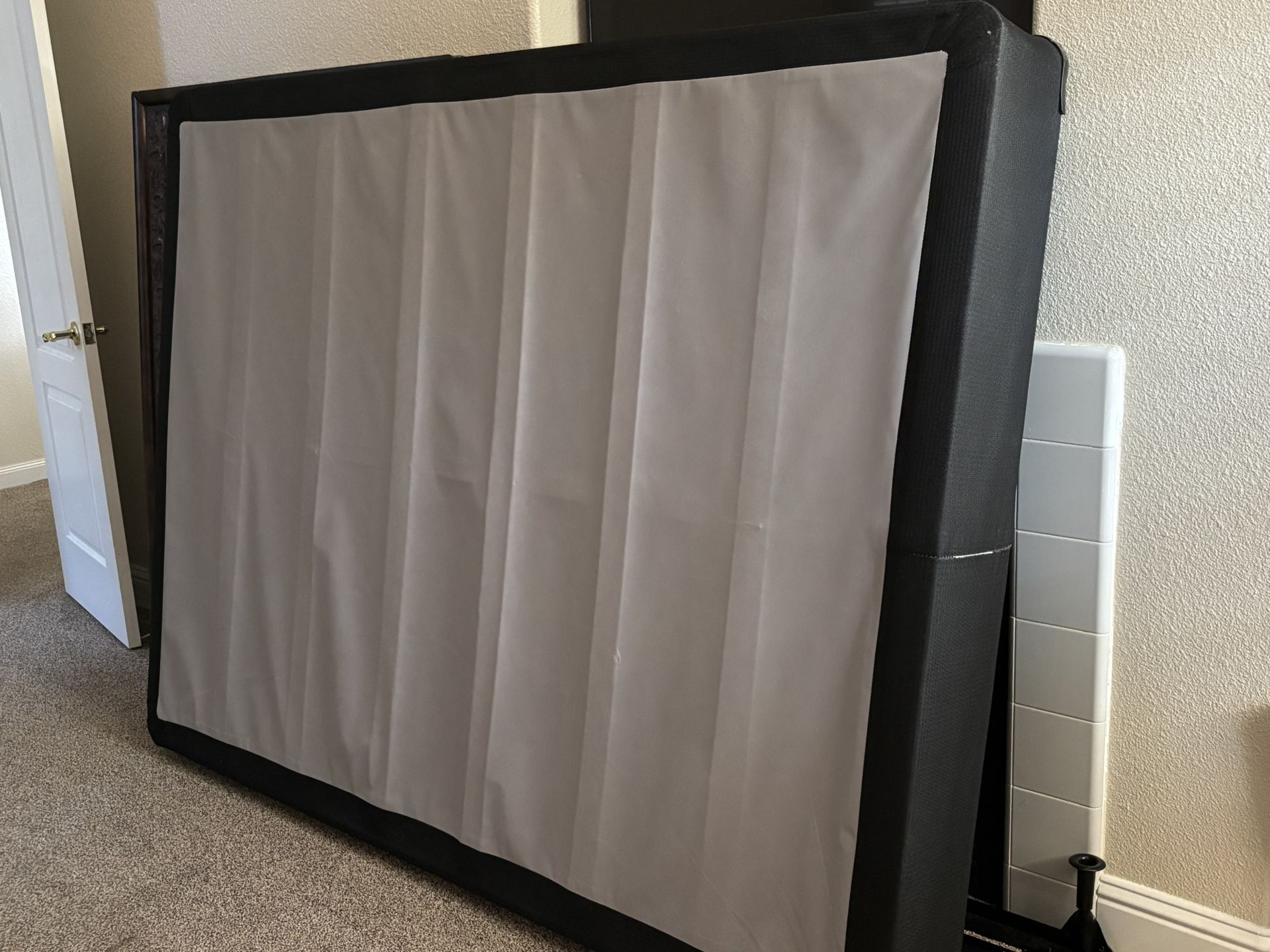 Free Queen Size Wood Box Spring (no Mattress)