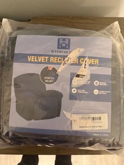 Brand new velvet recliner cover