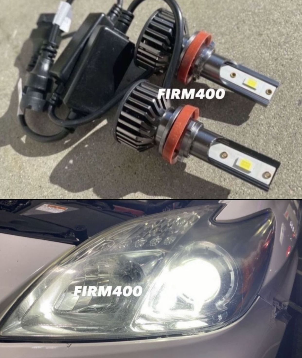 H11 6000K BRIGHT WHITE LED LIGHTS $30