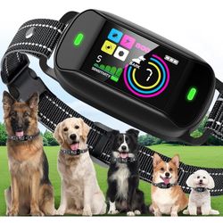 Smart Dog Bark Collar, Anti Barking Training Collar with 4 Training Modes, 5 Adjustable Sensitivity Levels, Waterproof and Magnetic Charging, Smart Ba