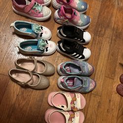 7 Pairs Of Shoes- Adidas, Vans & Sketchers 