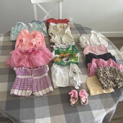 6m Baby Girl Clothes Bundle Of 18 Items
