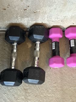 10LB & 5LB dumbbells