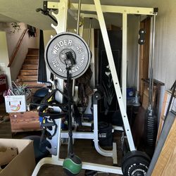 Smith Machine With High & Low Cable