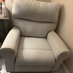 beige recliner