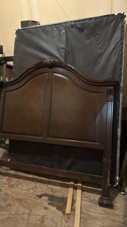 Bed Frame. Microwave. Dresser. Mirror.