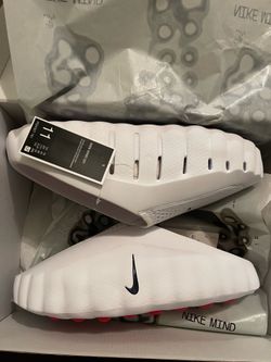 Nike mind 001 slide white speed red