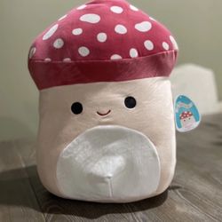 Squishmallows Malcolm Mushroom Flower Top 16" NWT Special Edition Squish-mallow