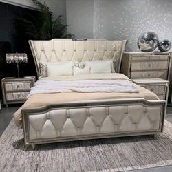 OFFER Bedroom Set - Bed Nightstand, Dresser and Mirror, Chest of Drawers - New - Ask For Price 