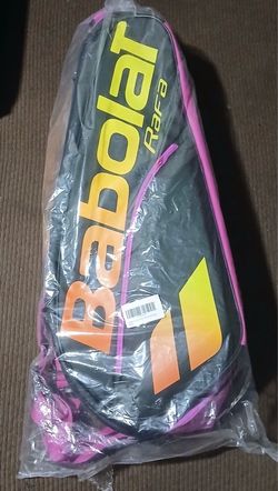 Babolat Pure Aero Rafa 6 Racquet Tennis Bag Yellow Pink Black Sealed RH6 NWT