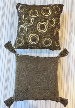 Beaded cushions