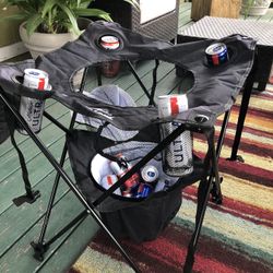 Tailgate Table For Chips And Beer With Ice ( New) Never Used.