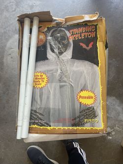 6 Feet Tall Halloween- standing skeleton 