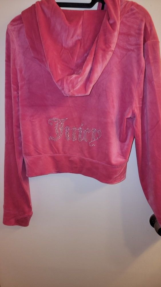 Juicy Couture Hot Pink Velour Hoodie 