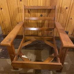 Deep Seated Wood Chair