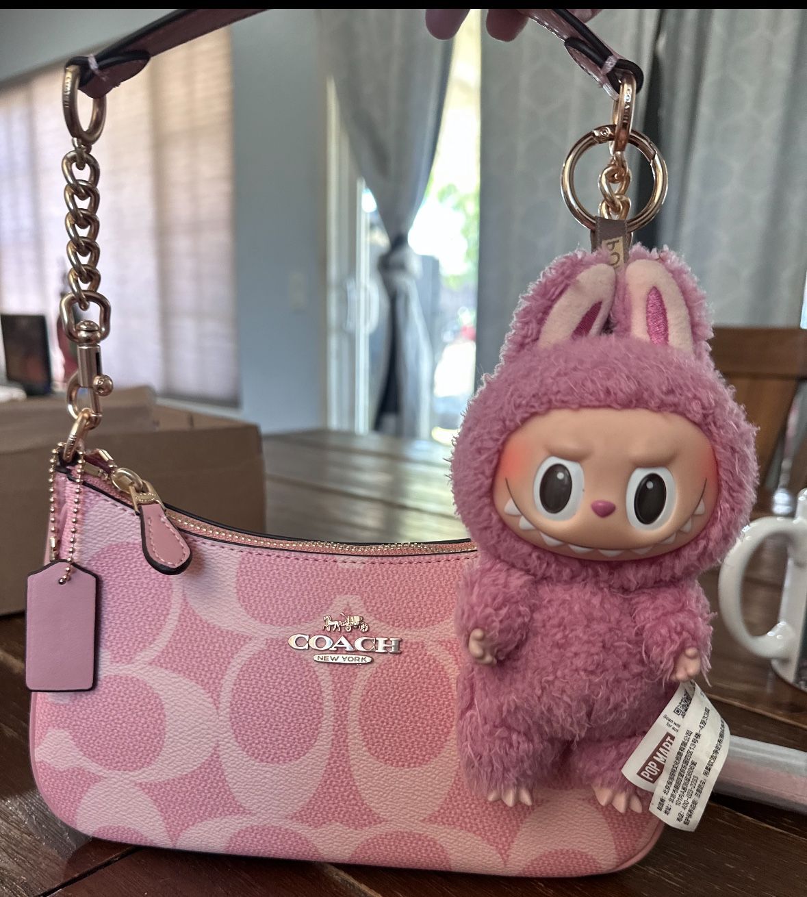 Pink Shoulder Bag (Labubu Not Included)