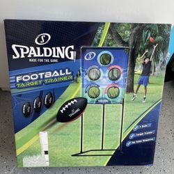 Spalding Football Target Trainer Set with 4 Foam Balls Brand New