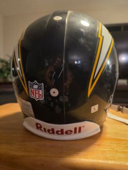 Vintage San Diego Charger Riddell Helmet and Football