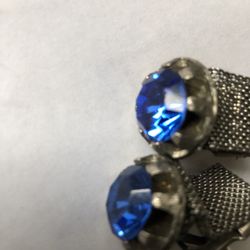 Vintage Rhinestone green glass stones in perfect condition