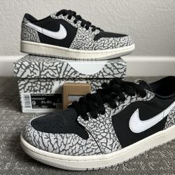 Jordan 1 Low Black Cement