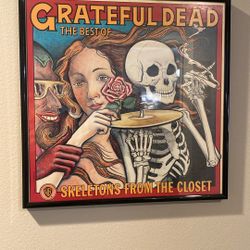 Framed Grateful Dead Skeletons From The Closet Lp