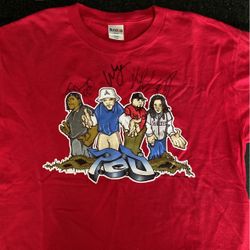 Signed POD tshirt Autographed At Inside Out Soul Festival In New York