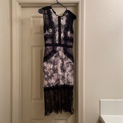 Black and Pink Cocktail Dress