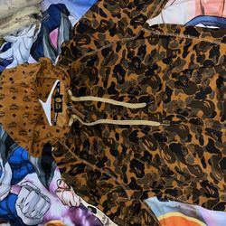 BAPE x MCM Camo Zip Hoodie