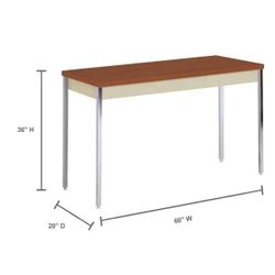 NEW Adjustable Activity Desk Table 30" X 60" X 24-1/2" - 36"  MSRP $400