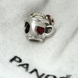 1 Pandora Cocoa Candy Cane Charm Bead