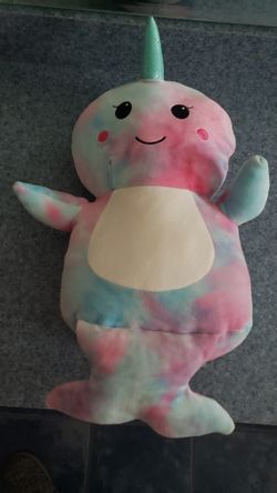 RARE Narwal Squishy Toy Tie dyed