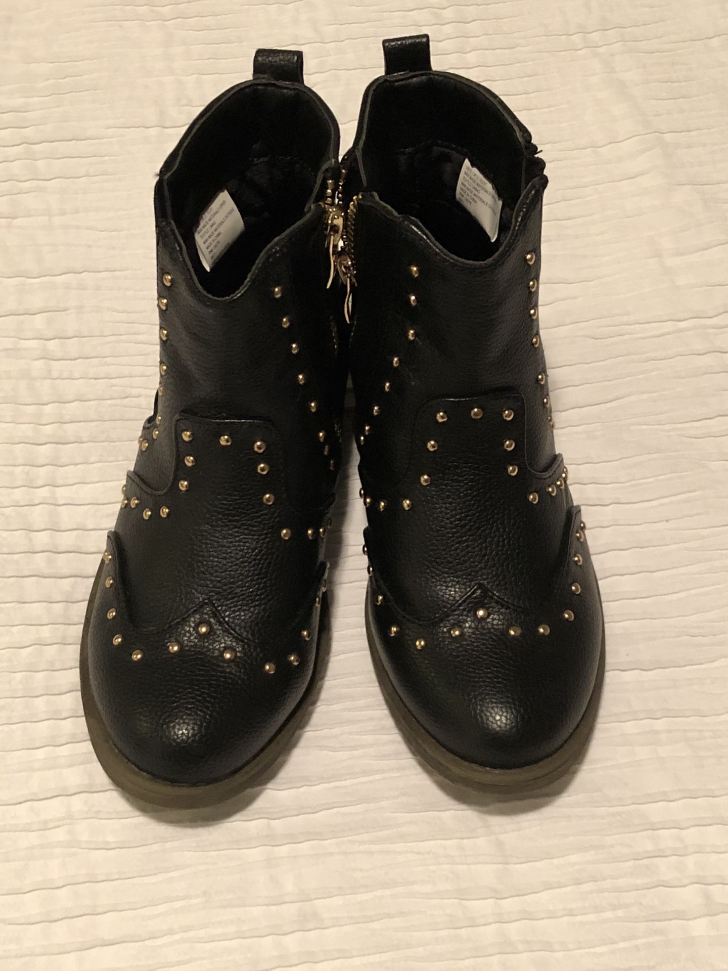 Black Girls Boots Size 13
