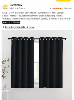 Blackout curtains