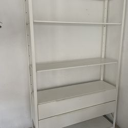 fjalkinge shelving system with drawers 2 for $100