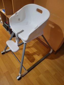 free white high chair