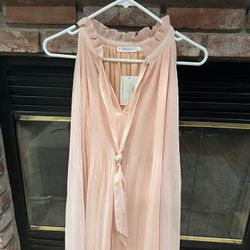 Pretty Blush Dress with Neck Tie (size Medium), new with 🏷️ 