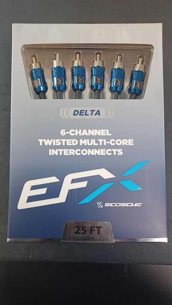 NEW 3N1 6 channel car audio RCA cables