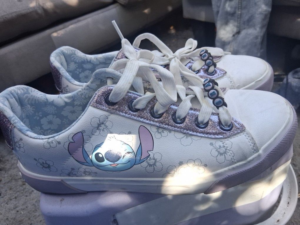Ladies Size 7.5 Lilo And Stitch Shoes