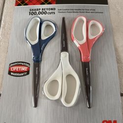 3M Scissors 3 Pack 