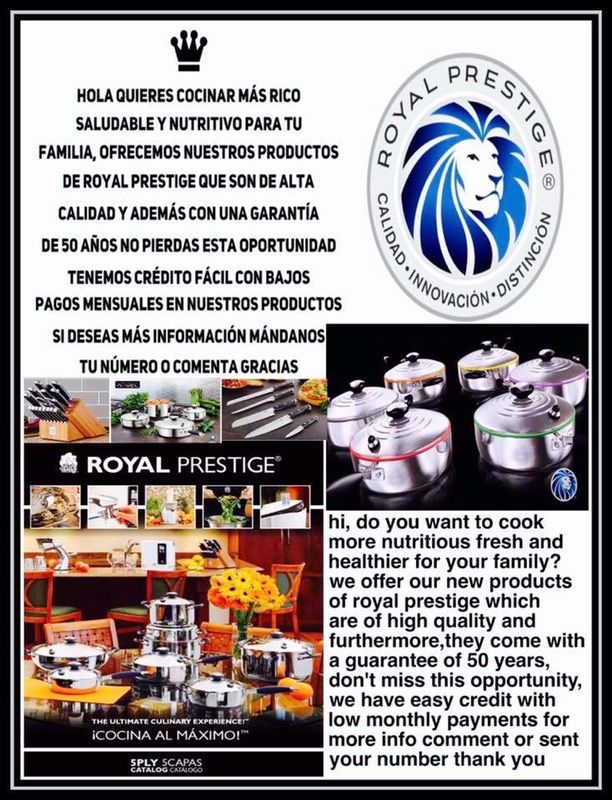 Royal Prestige easy credit low monthly payments
