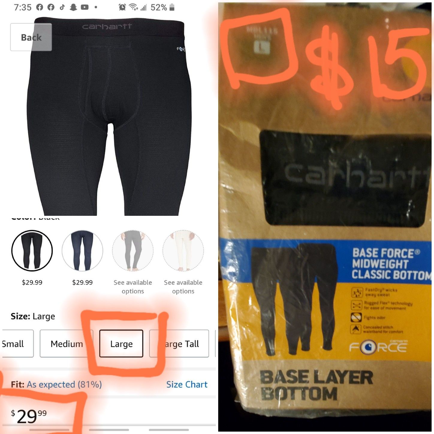Carhartt Botoms