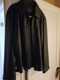 LONDON FOG mens leather jacket