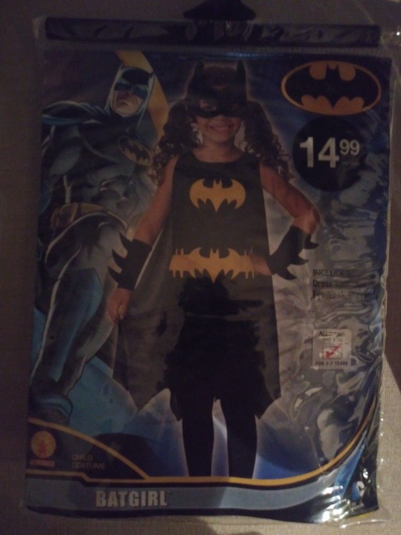 Girls Batgirl Costume Medium