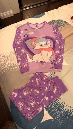 Kids Purple Cat Pajama Set