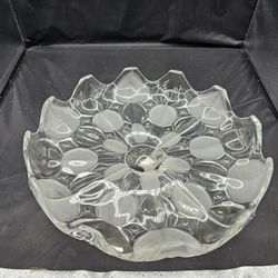 Crystal Glass Flared Cake Plate 