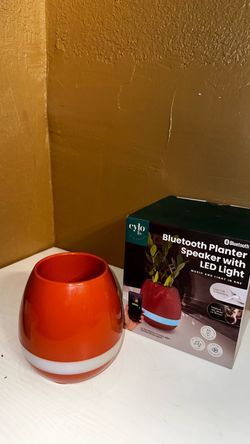 Cylo Bluetooth Planter Speaker with LED Light