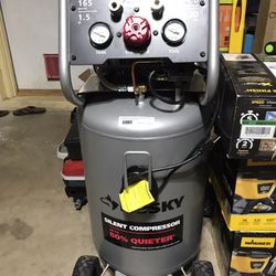 Husky 20 Gal Vertical Electric Powered Silent Air Compressor (retail $349)