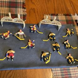 Stiga vintage hockey players for rod hockey game 11 players and 2 nets